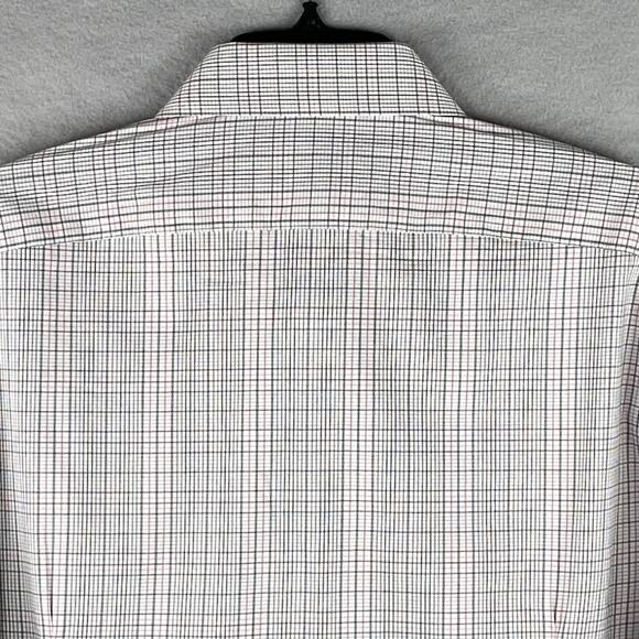 Calvin Klein Men's XL Stain Shield Extra Slim Fit Long Sleeve Shirt Plaid NEW - Picture 6 of 14